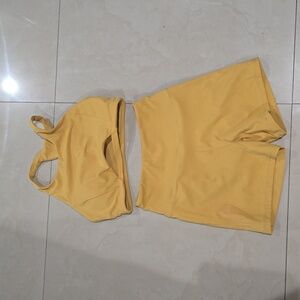 Alphalete sport bra and short